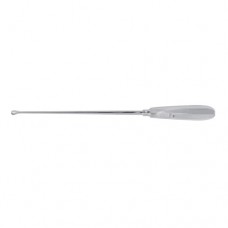 Recamier Uterine Curette Sharp - Malleable - Fig. 1 Stainless Steel, 31 cm - 12 1/4" Width 7 mm 